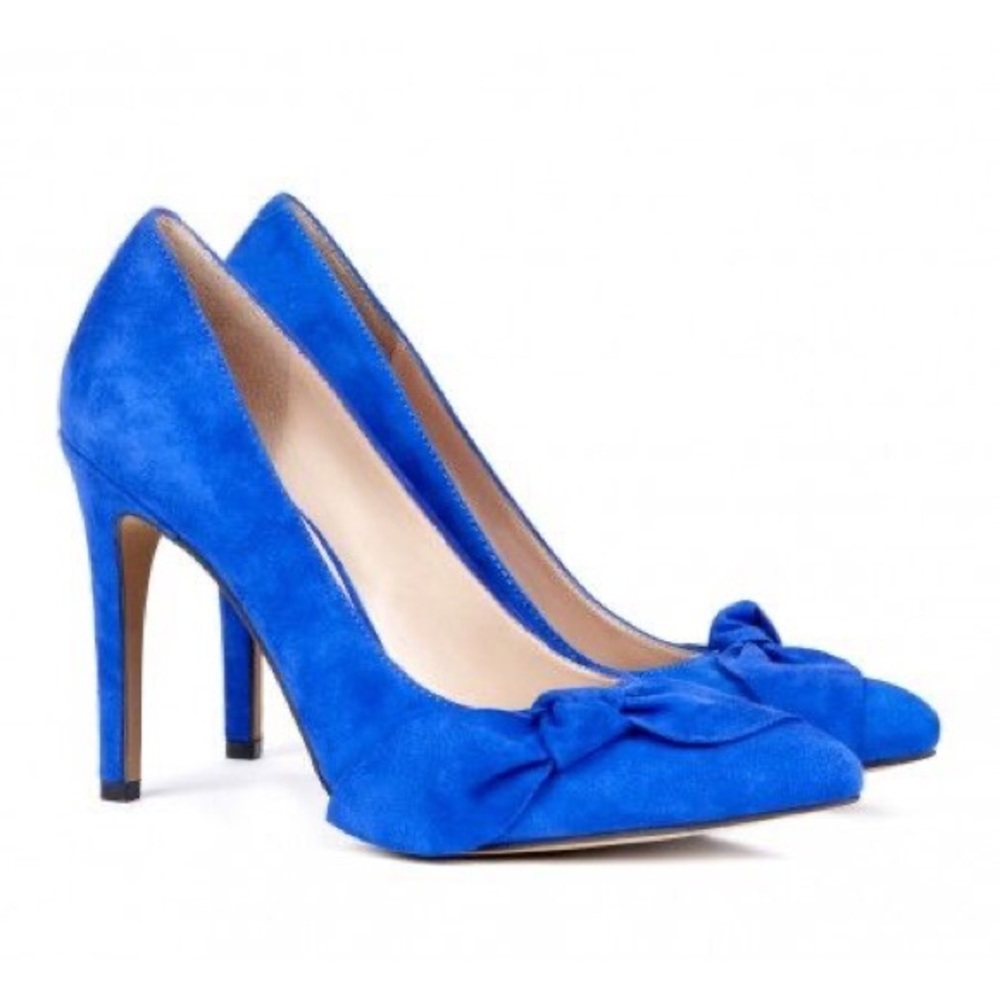 Sole Society Elisa Suede Pump with Bow Detail